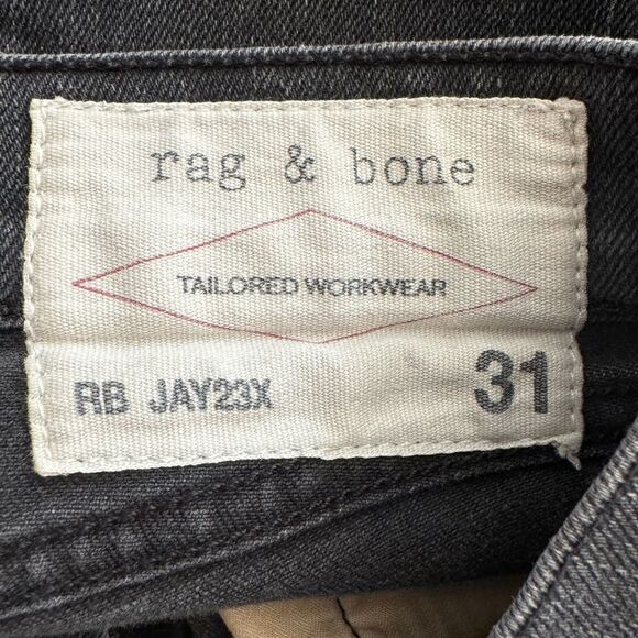 RAG & BONE RB JAY 23X Soft Rock Black Jeans Men’s Size 31 - Picture 5 of 7